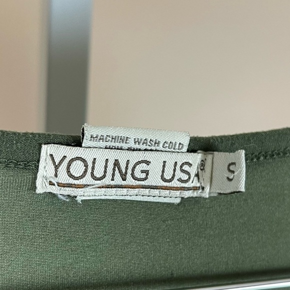 Young USA Size Small Aztec Abstract Artsy Bodycon Boho Dress Bundle Olive Green - Picture 4 of 8